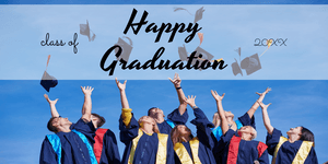 Happy Graduation Vinyl Banner Template