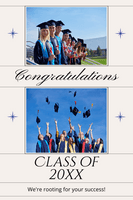 Congratulations Class of 20XX Grad Poster Template