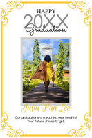 Happy 20XX Graduation Your Future Shines Bright Poster Template