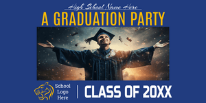 A Graduation Party Class of 20XX Vinyl Banner Template