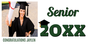 Congratulations Name Senior 20XX Vinyl Banner Template