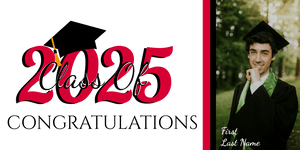 Graduation Banner, Graduation Garage Banner, Class of 2024 Banner, Class of 2024 Photo Banner, Graduation Senior Prom Banner, Graduation
