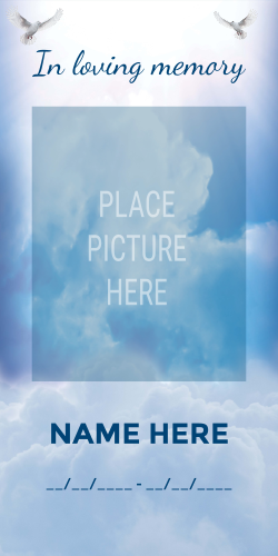 Grave Banner Template - 72"x36"