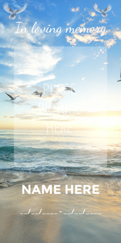  Ocean Grave Banner Template - 36x72