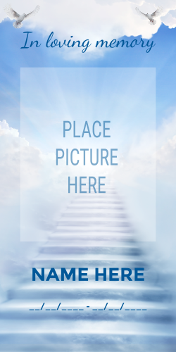 Clone of - Clouds in the sky Grave Banner Template - 36x72