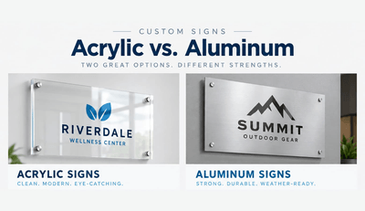 acrylic versus aluminum signs