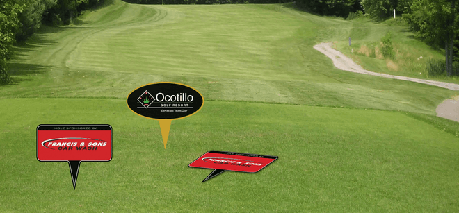 Tee Box Marker Signs
