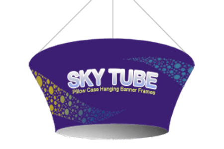 Hanging Tapered Circle Sky Tube Banner