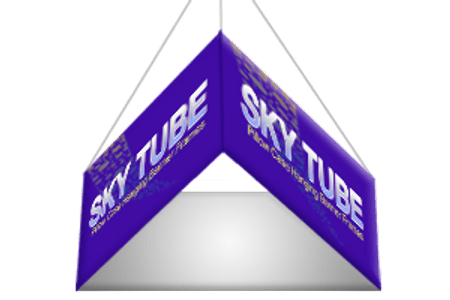 Hanging Sky Tube Banner, Triangle