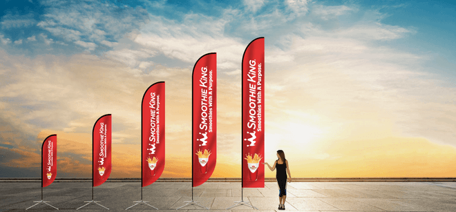 Smoothie King Feather Flags