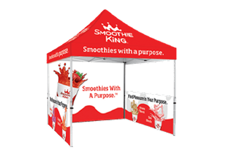 10x10 Smoothie King Tent Walls