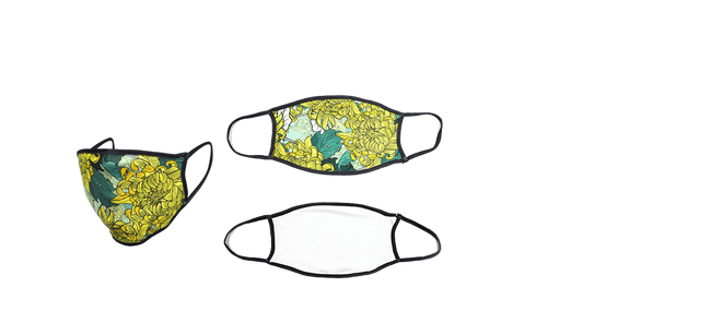 Flat Face Mask - Custom printed