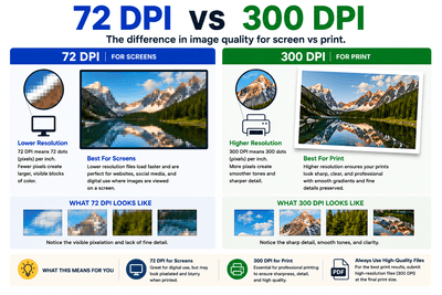 72dpi vs 300dpi
