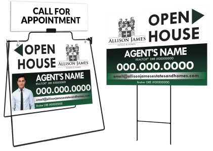  Allison James Estates and Homes Open House Signs