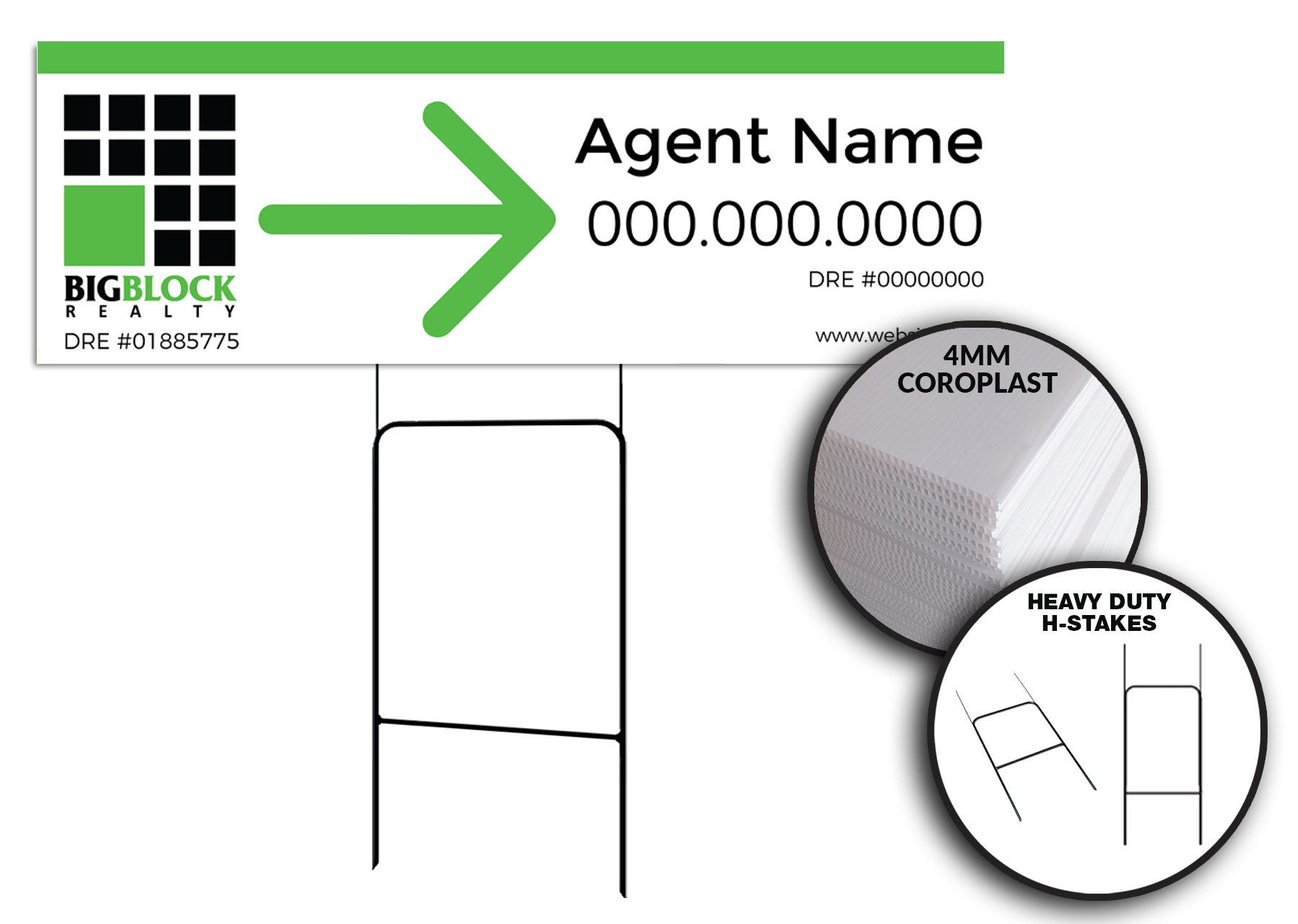 Mini Directional Ground Signs