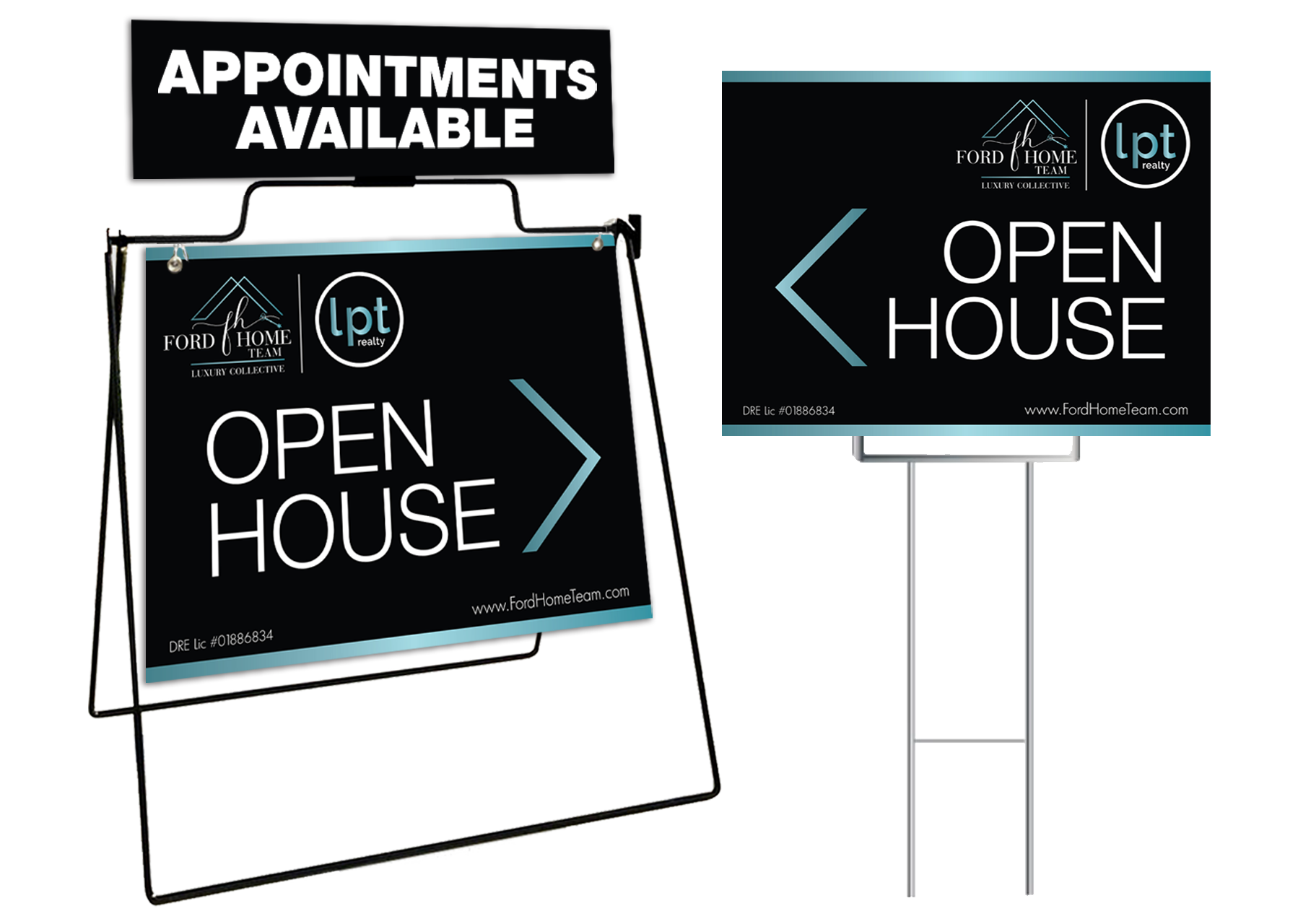 Ford Home Team Open House Signs