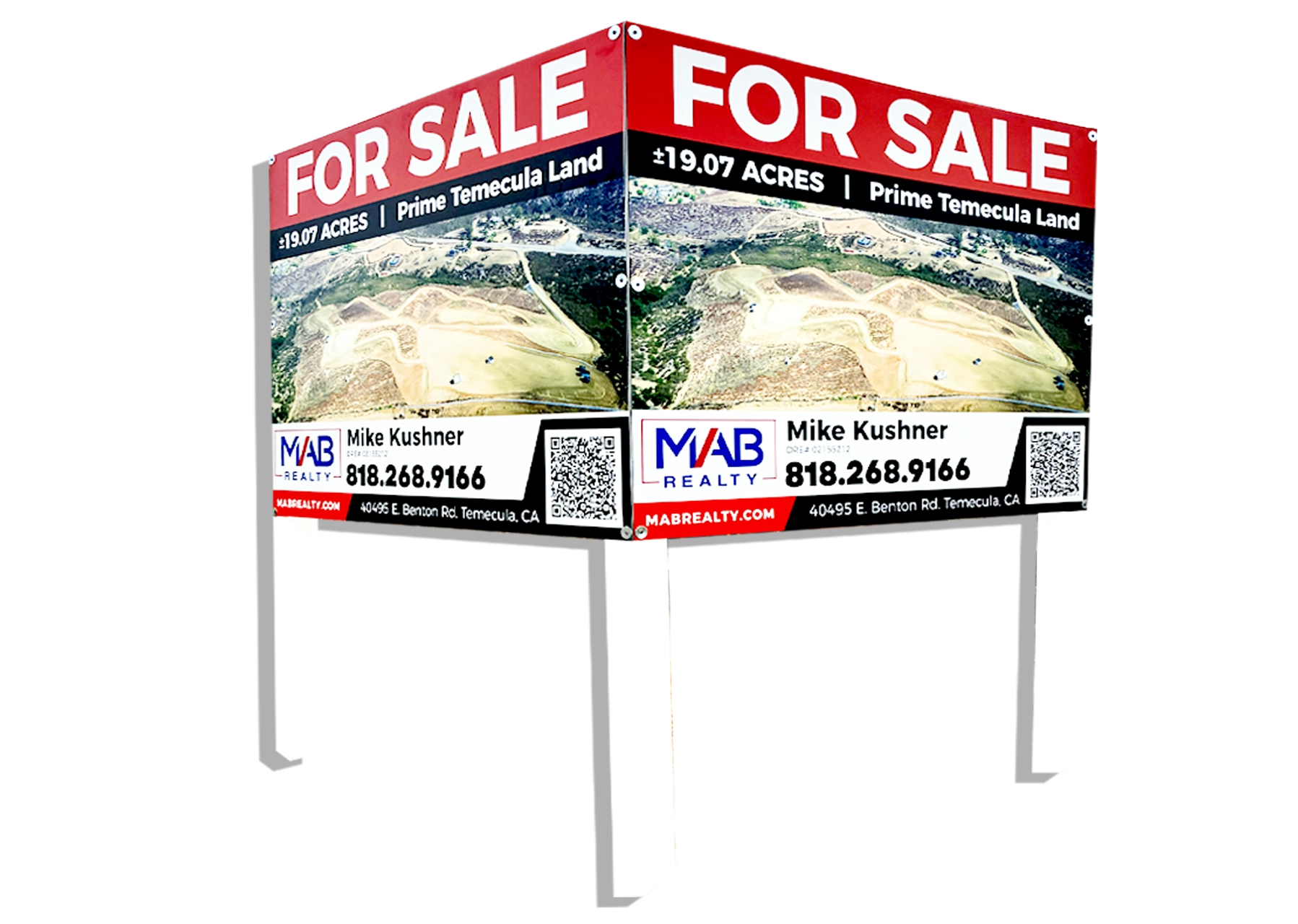 V- Shaped Panel Sign