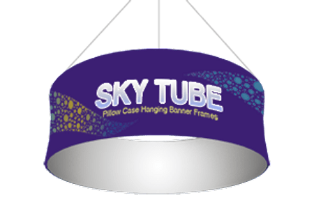 Hanging Sky Tube Banner, Circle