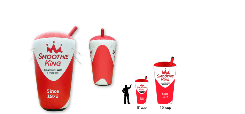 Smoothie King Inflatable Cup