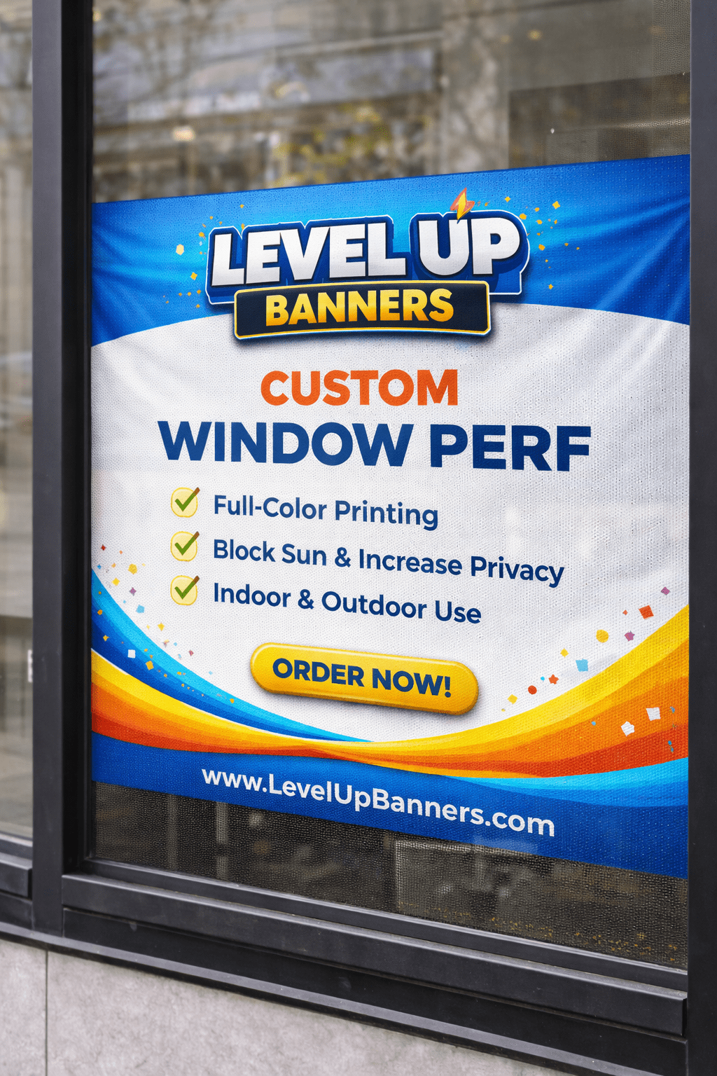 Perforated Window Vinyl 60/40