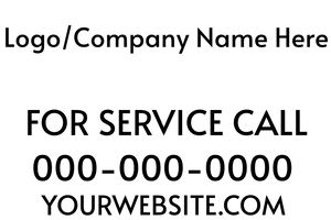 For service call stickers