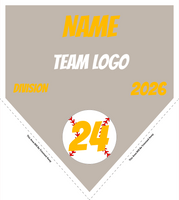 Baseball Pennant Banner Template 03