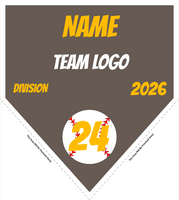 Baseball Pennant Banner Template 04