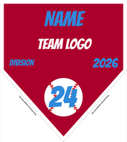 Baseball Pennant Banner Template 05