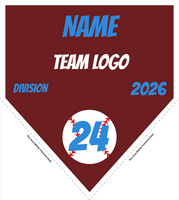 Baseball Pennant Banner Template 06
