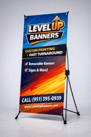 X-stand banners easy to set up