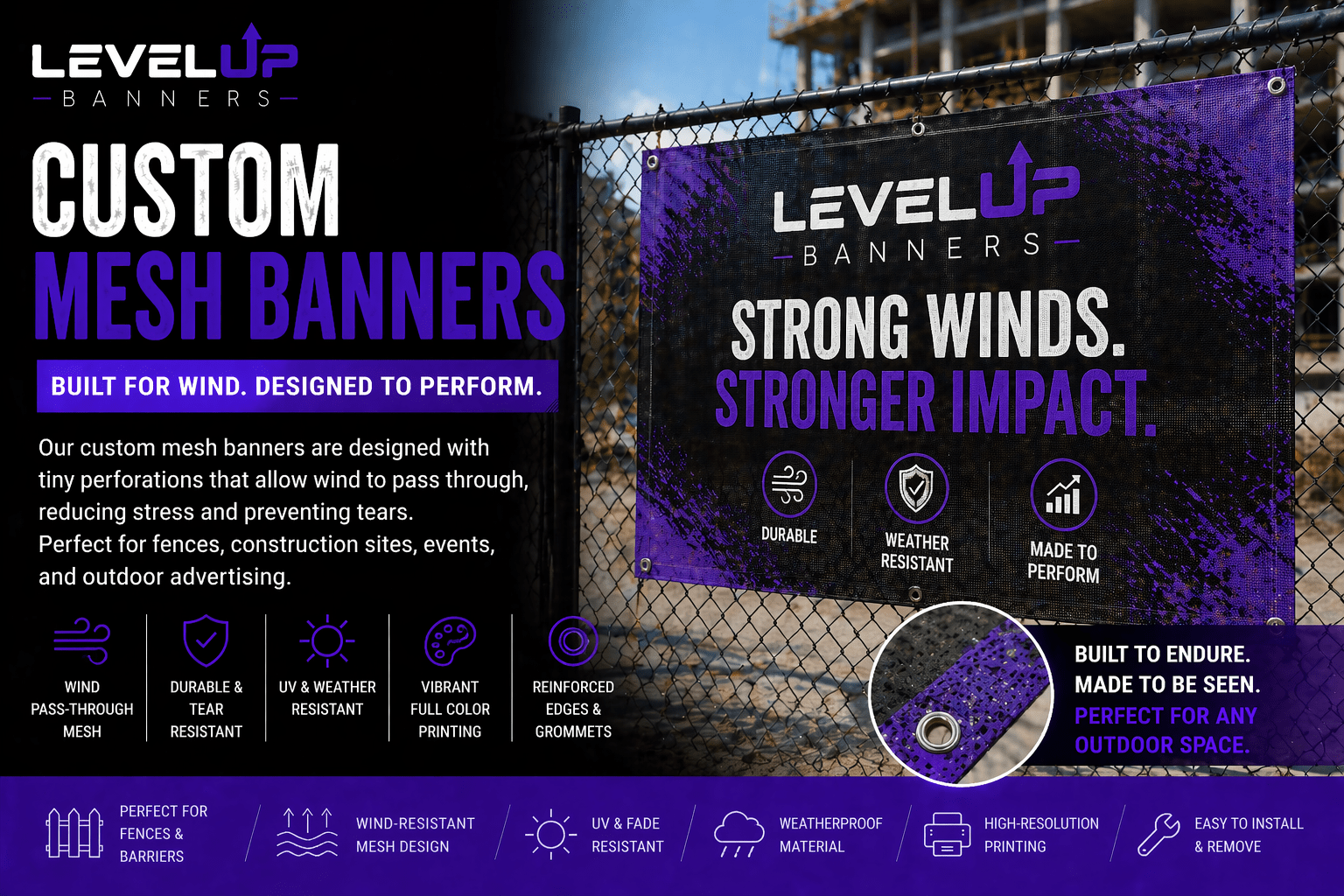 Custom Mesh Banner