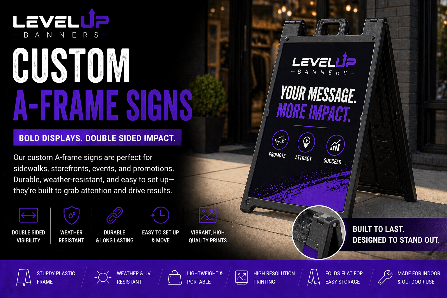 Custom A-Frame Signs