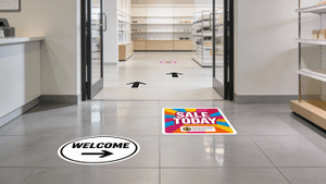 3.4 mil floor decals