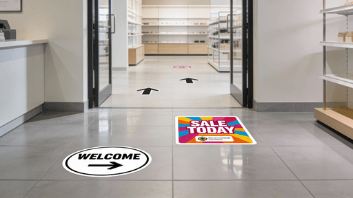 3.4 mil floor decals