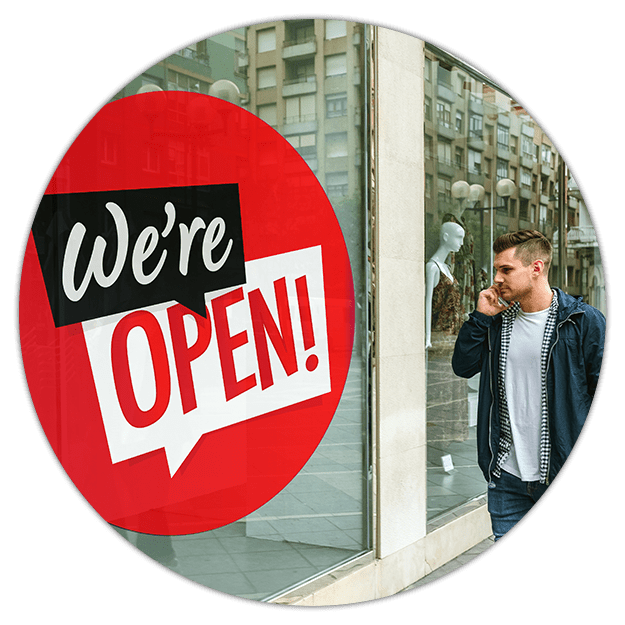 We Are Open Signage For Businesses Printmoz