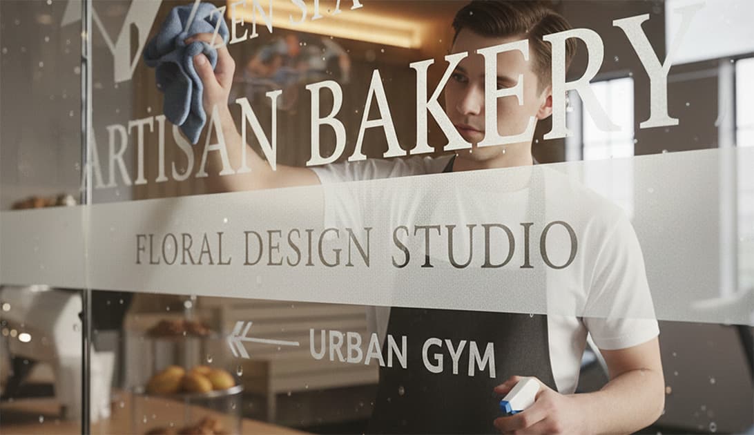 Frosted Lettering