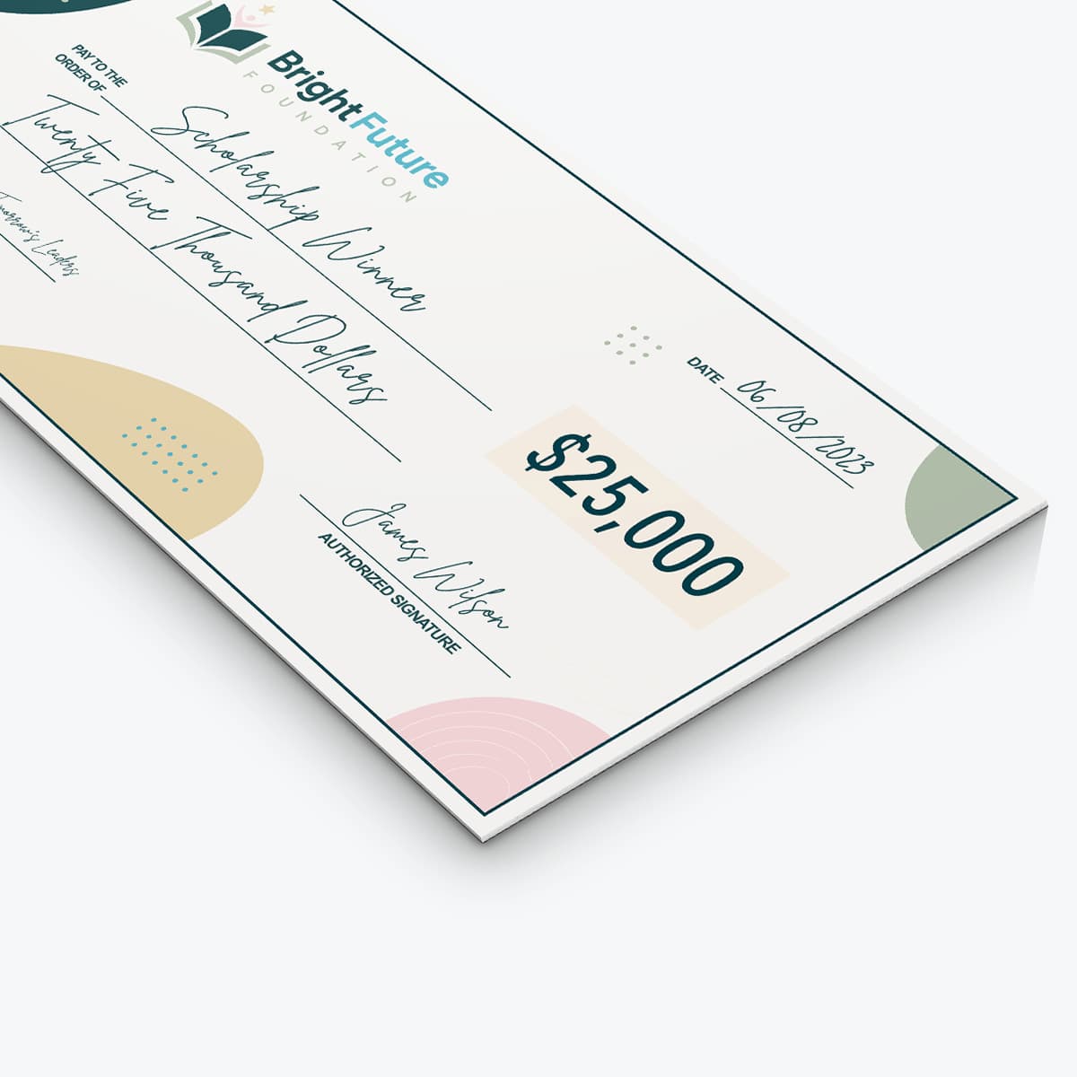 Oversized Checks