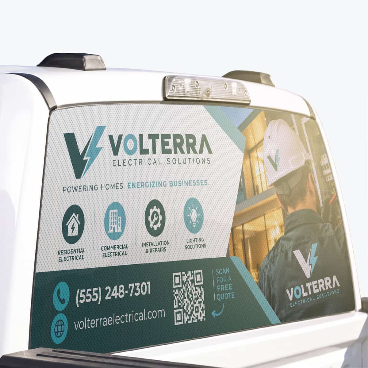 Perforated Vehicle Decals