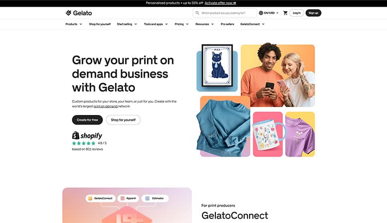 gelato home page