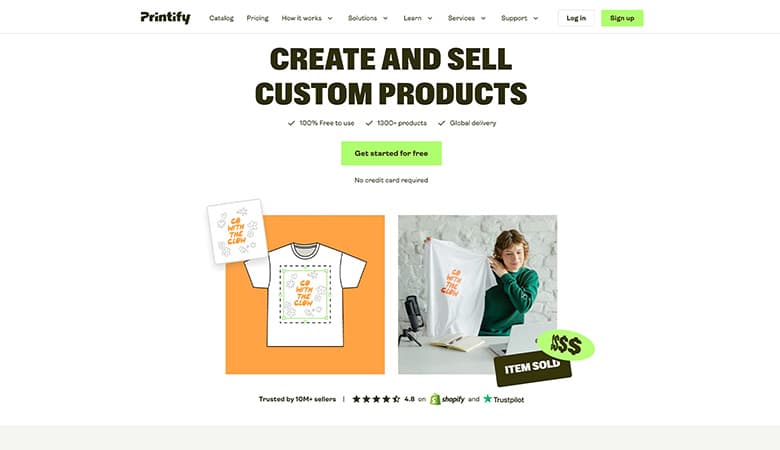 printify home page