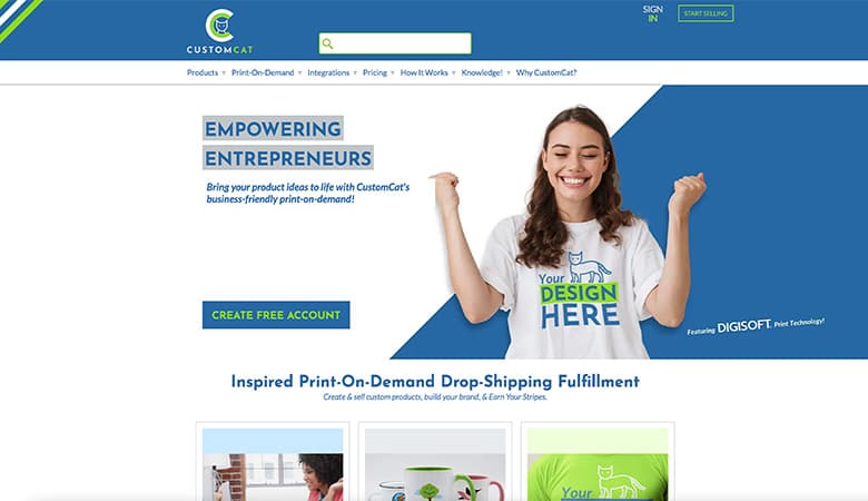 custom cat home page