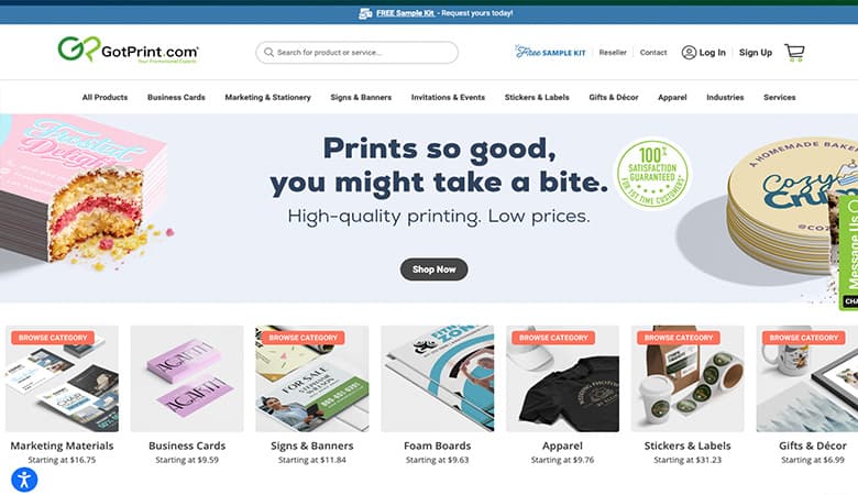 got print home page