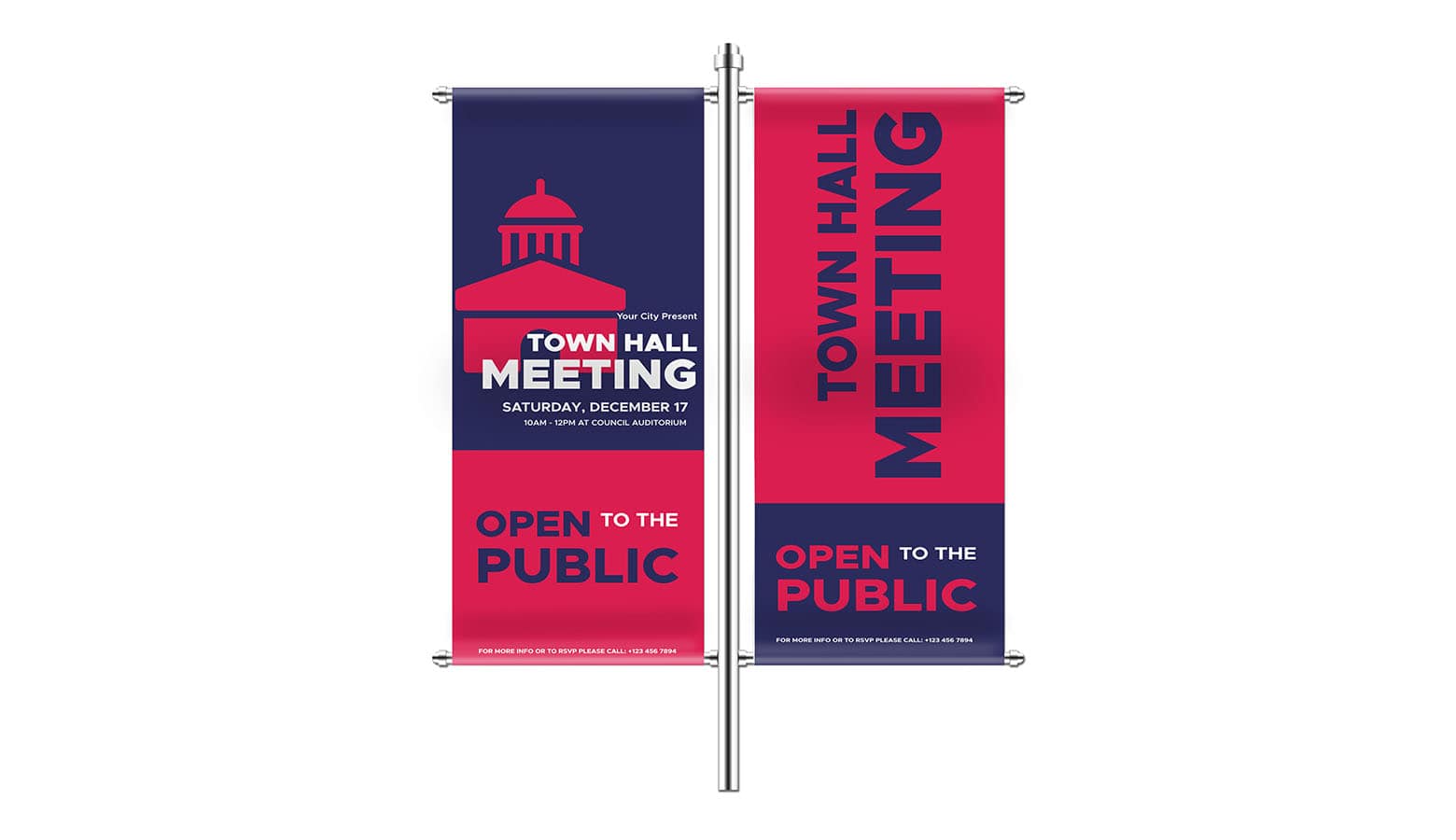 custom vinyl pole banners