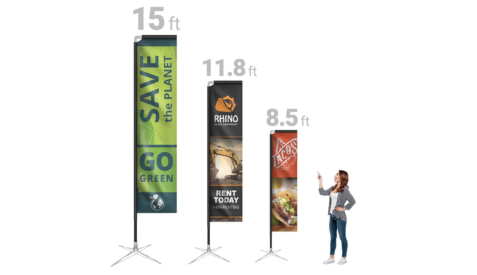Custom High-Quality Rectangle Flag Banner