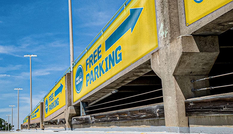 mesh banner free parking gallery image