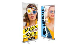 mega sale roll up banner