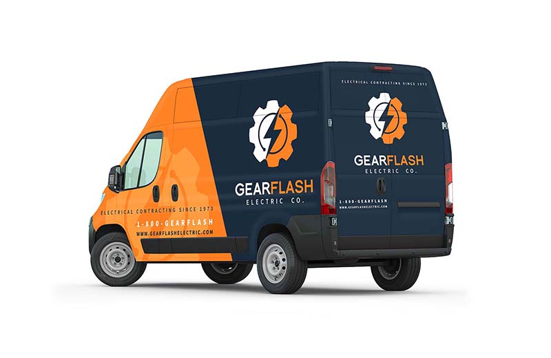 Gear flash van wrap