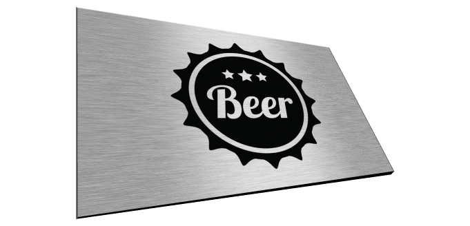Brushed Aluminum Signs