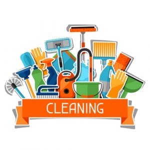 cleaning tools graphic