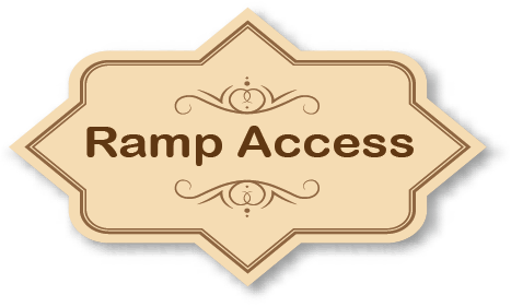 ramp access sign